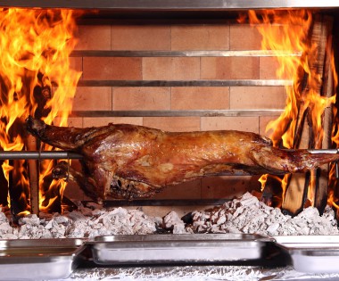 Spit Roasted Whole Lamb