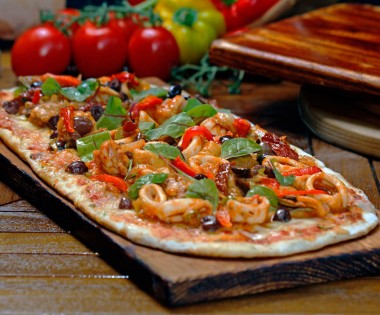 le Vesuvio Pizza Close Up